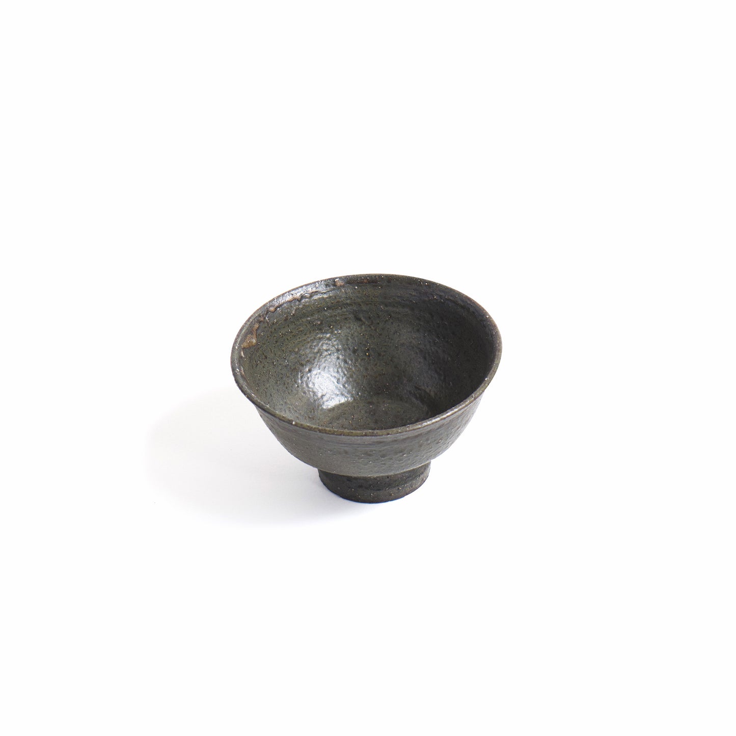 Suiseki Kurotsuchi Rice Bowl by Takeshi Honda