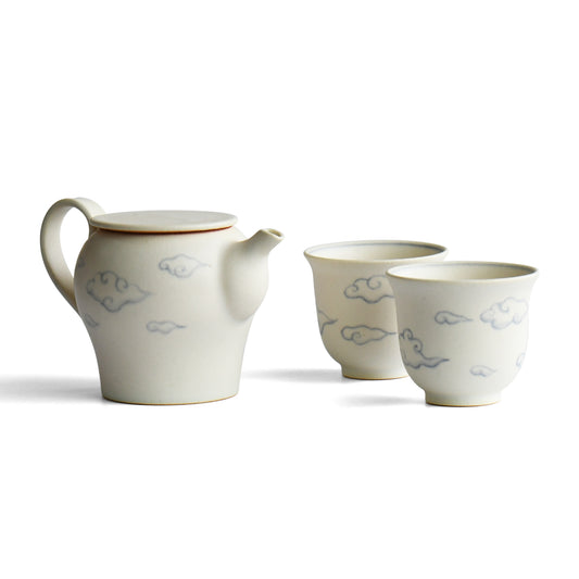 Ukigumo Tea pot & Teacup Set by Kanae Fumiyama