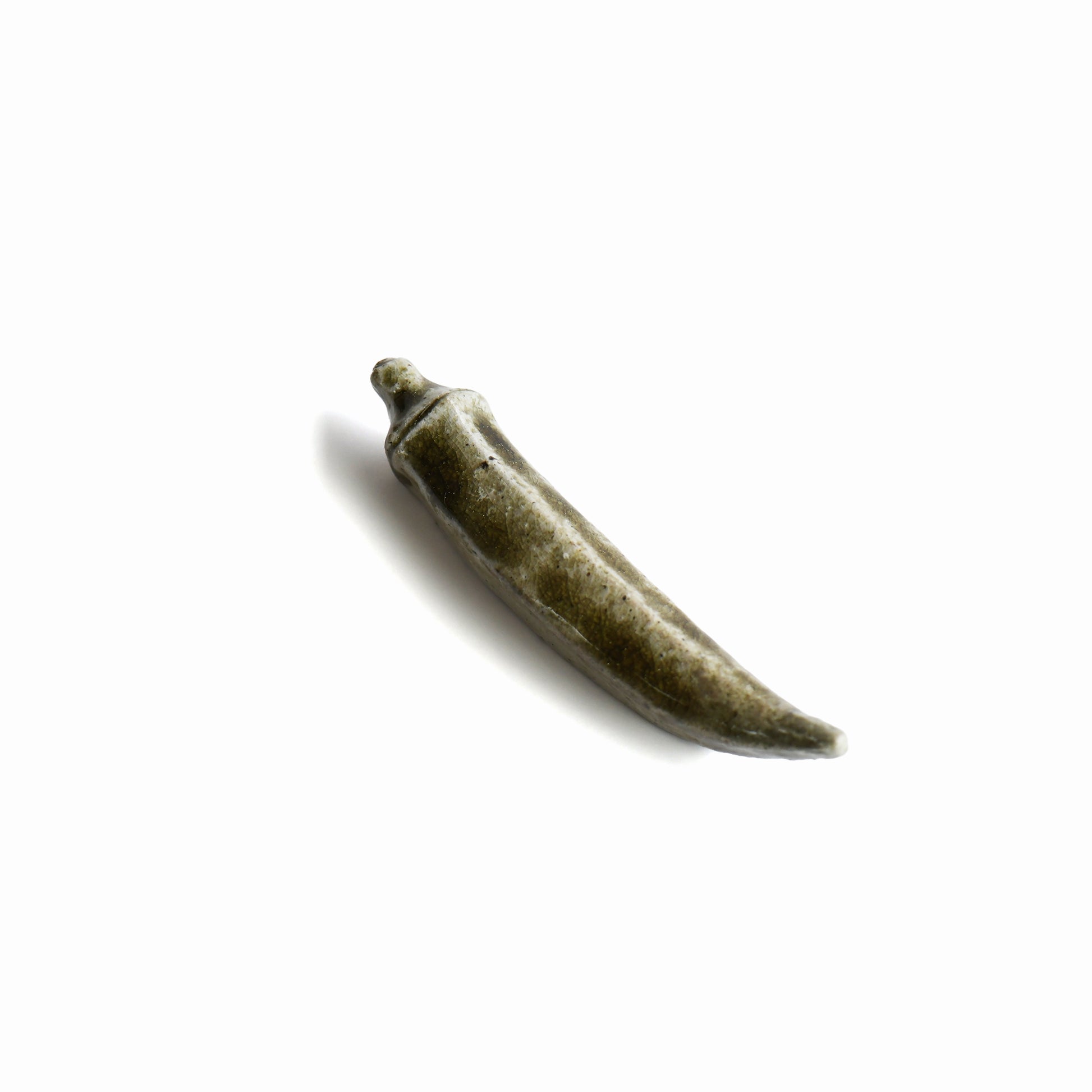 Handmade Bizen okra chopstick rest by Masato Miura