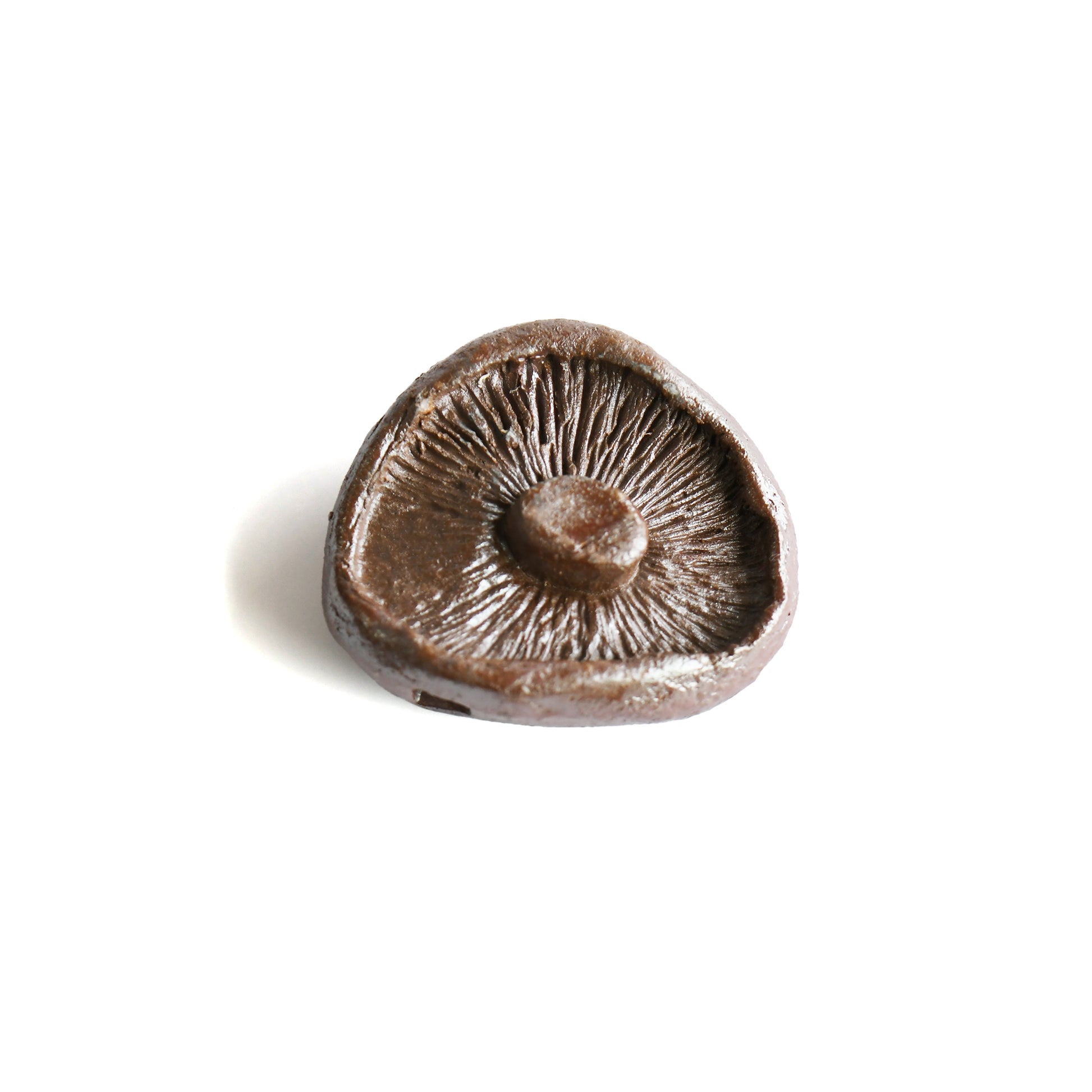 Handmade Bizen shiitake chopstick rest by Masato Miura