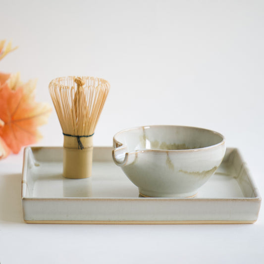 Michinoku Square Plate and Spout Bowl set