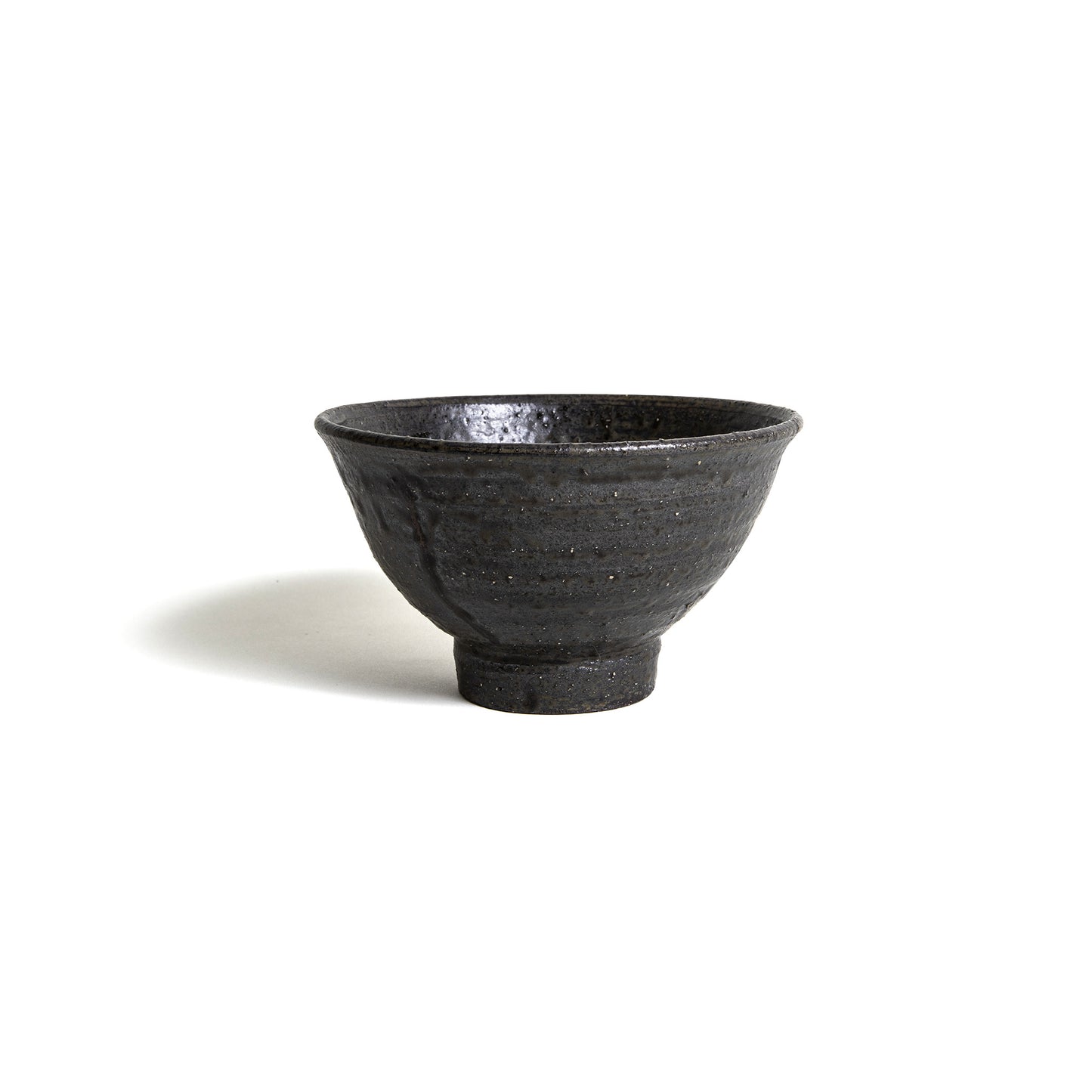 Suiseki Kurotsuchi Rice Bowl by Takeshi Honda