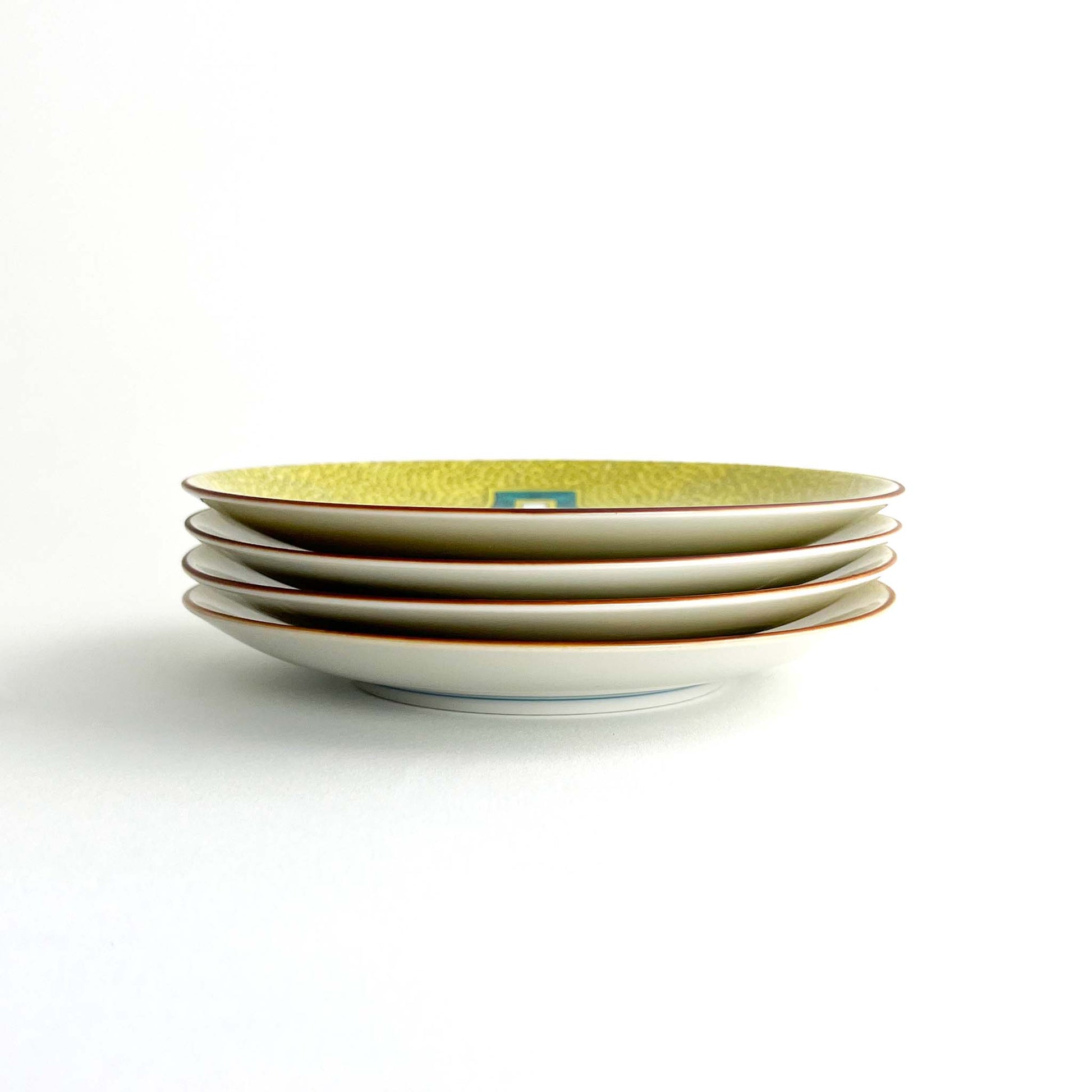Stack of 4 Hyotan appetizer plates