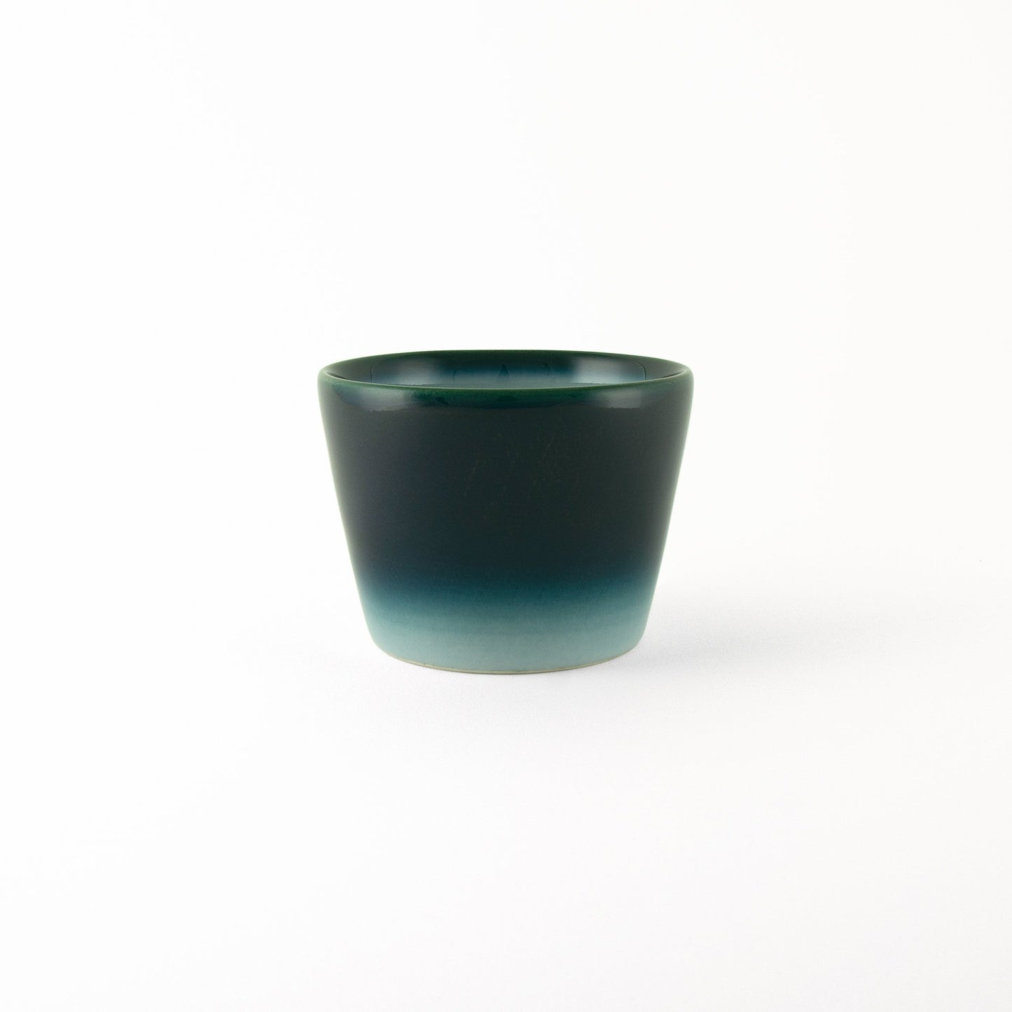 Modern blue and white Japanese Seto Blue ceramic small dessert cup
